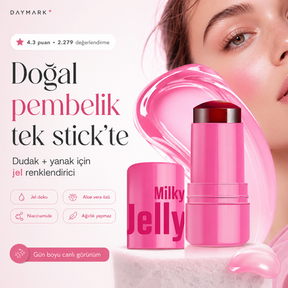 Milky Jelly Doğal Görünüm Dudak ve Yanak Renklendirici Allık