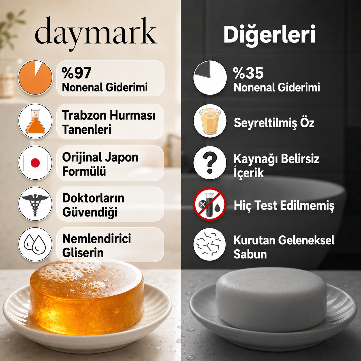 Trabzon Hurması Özlü Koku Giderici Sabun™